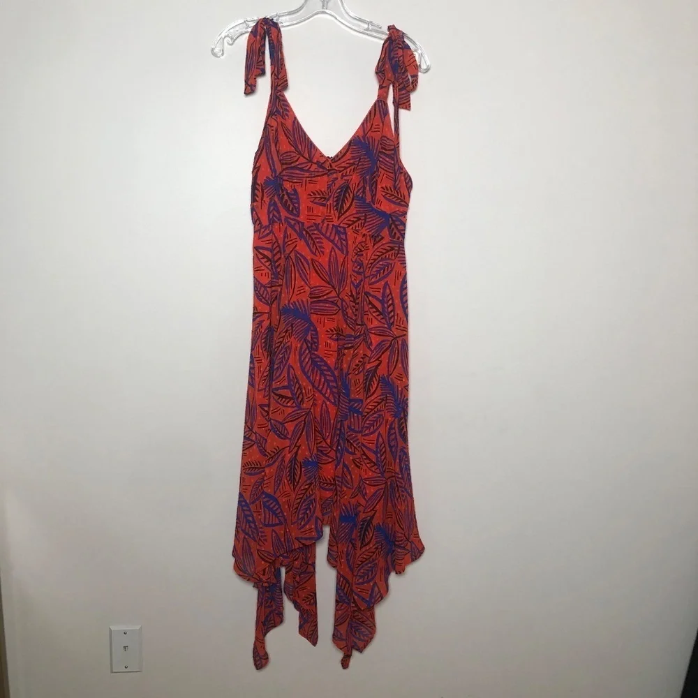 Alexis x Target Orange floral asymmetrical dress size M - Picture 11 of 11